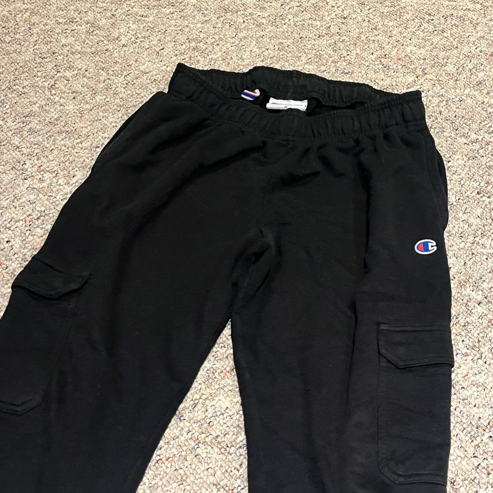 Champion  Black Cargo Jogger Pants
